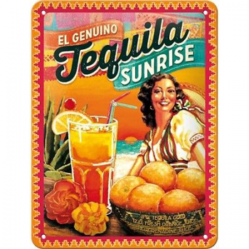 Blechschild Tequila Sunrise